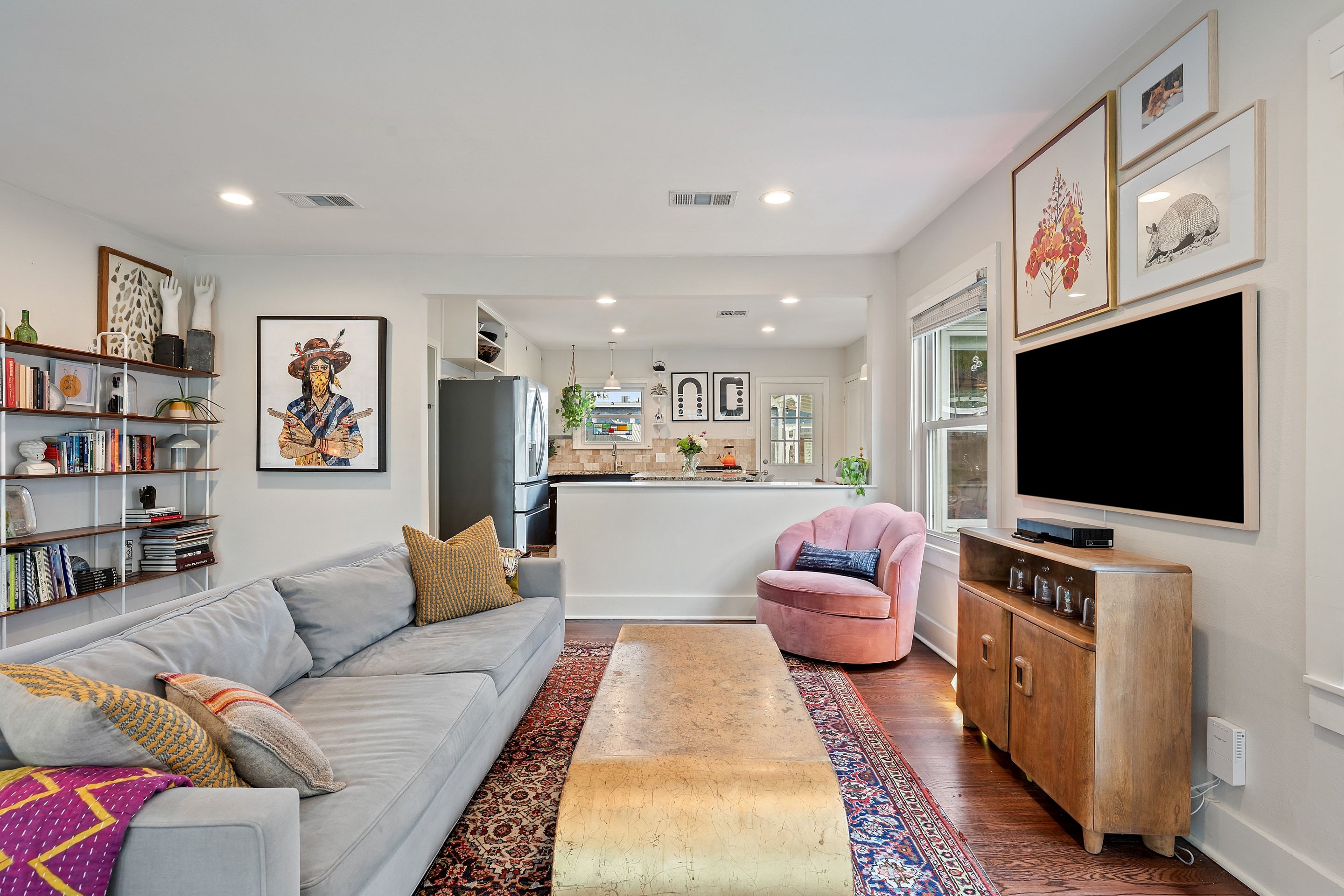 815 Stark Street Austin Living Room
