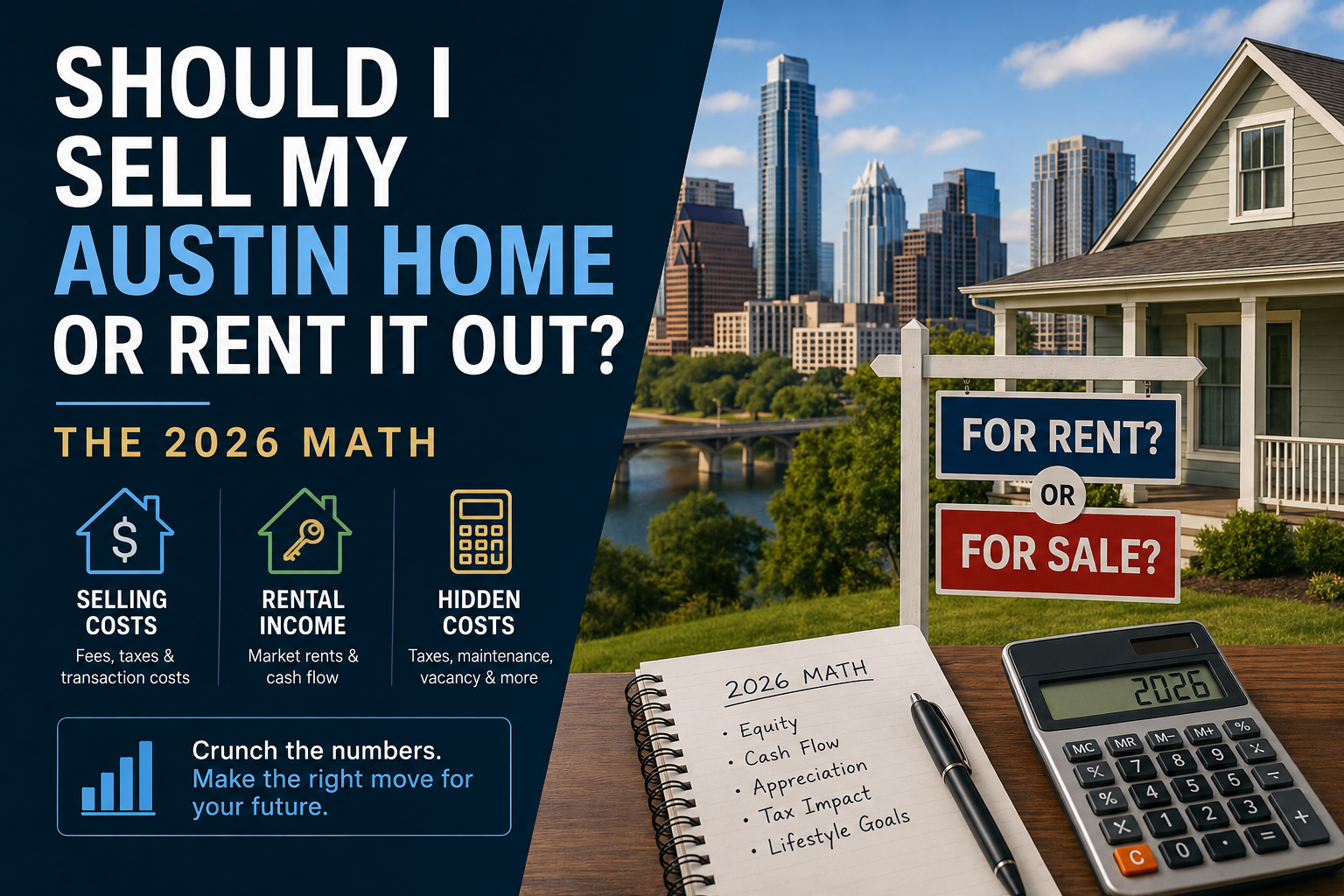 Should I Sell My Austin Home or Rent It Out? The 2026 Math