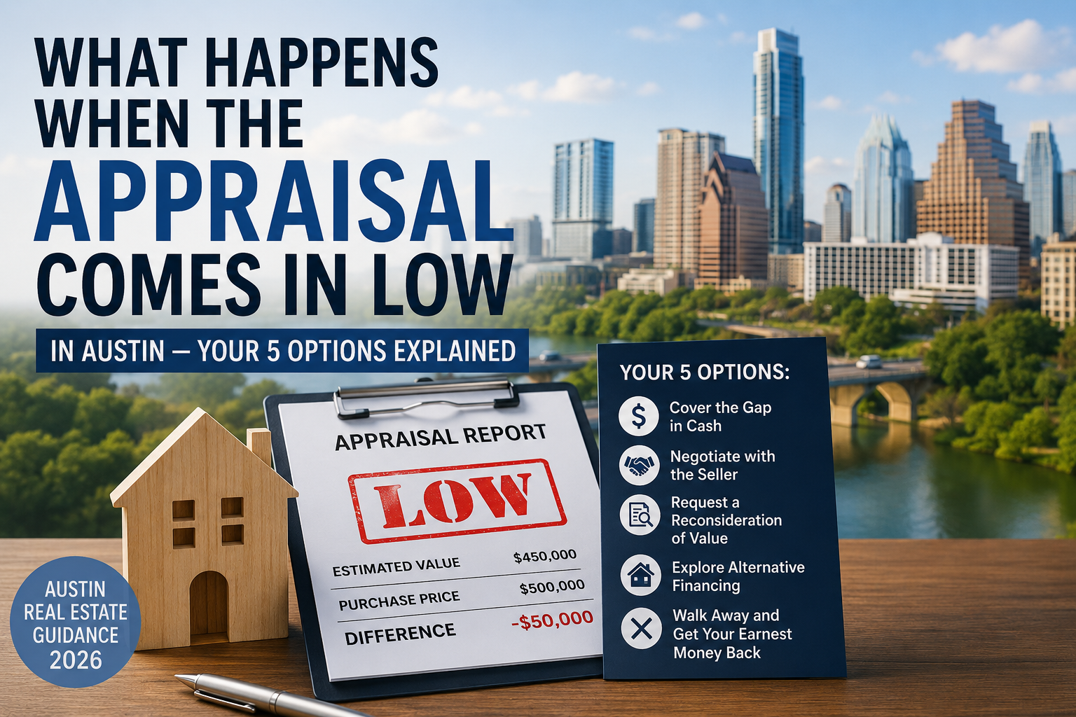 What Happens When the Appraisal Comes In Low in Austin — Your 5 Options Explained